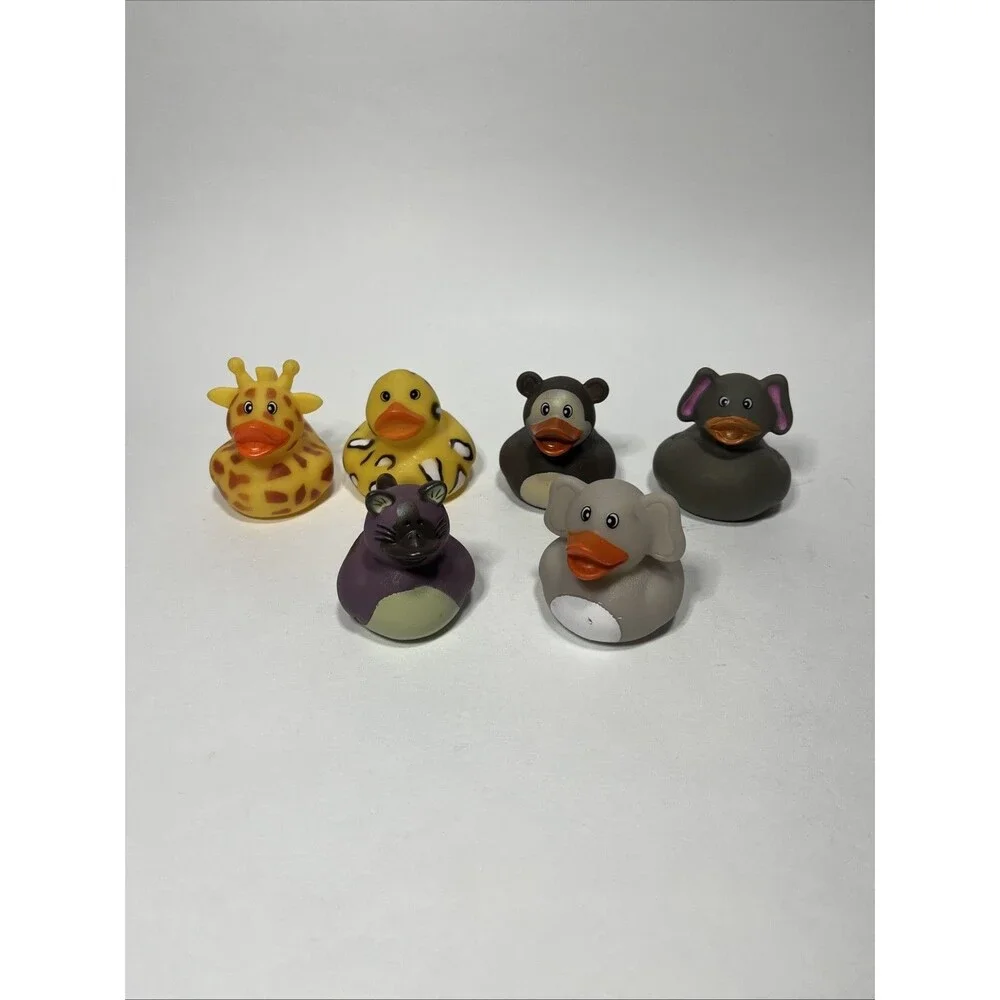 Lot of 6 Rubber Duckies Animal Theme for Jeep Enthusiast Ducking